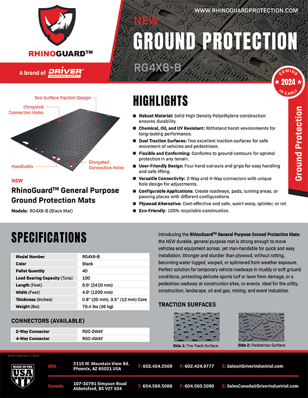 Ground Protection Mats Data Sheet Thumbnail